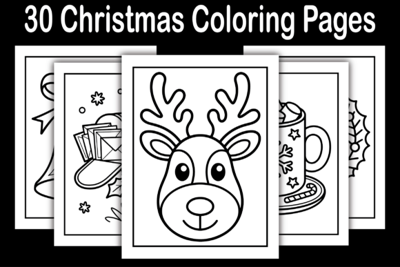 30 Christmas Coloring Pages: A Digital Resource for Creativity and Business