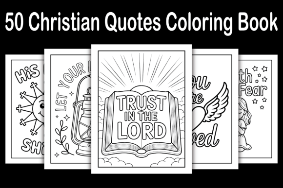 50 Christian Quotes Coloring Book: A Creative and Spiritual Journey