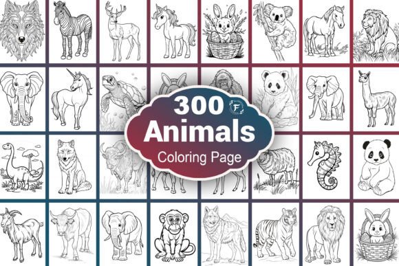 Animals Coloring Page Fun