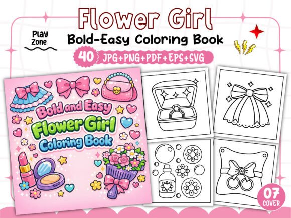 Bold and Easy Flower Girl Coloring Pages: A Creative Resource for Everyone