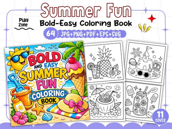 Bold Easy Summer Fun Coloring Book Pages: A Practical Guide for Creative Enthusiasts