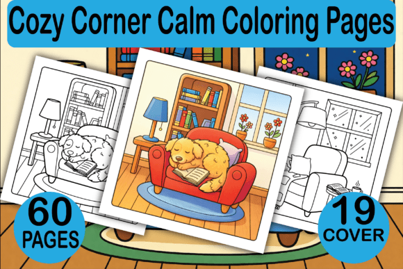 Cozy Corner Calm Coloring Pages