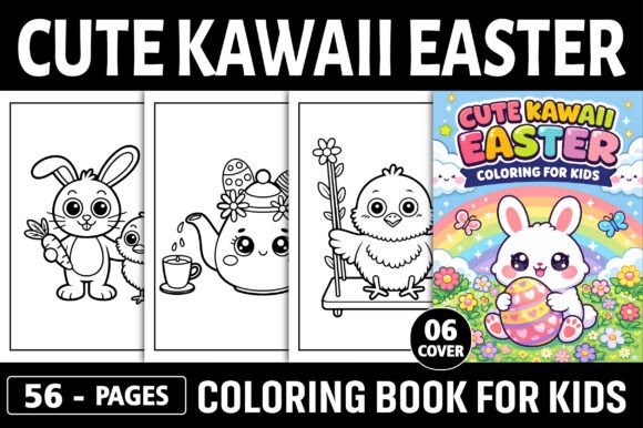 Cute Kawaii Easter Coloring Pages for Kids: A Fun and Creative Way to Celebrate the Season