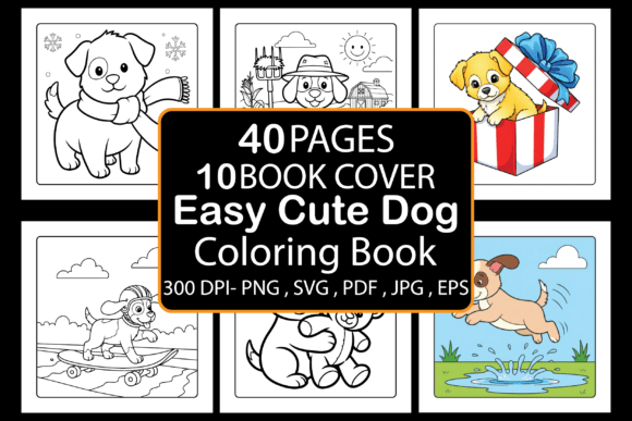 Easy Cute Dog Coloring Book: A Practical Tool for Creative and Business Workflows