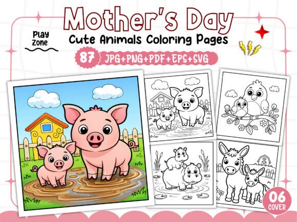 Mother’s Day Cute Animals Coloring Book: A Creative Way to Celebrate Mom