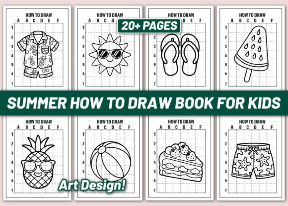 Summer How to Draw Activity Book KDP: A Creative Summer Escape for All Ages