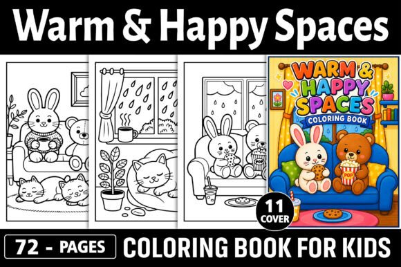 Warm Happy Spaces Coloring Pages: A Creative Escape for Every Lifestyle
