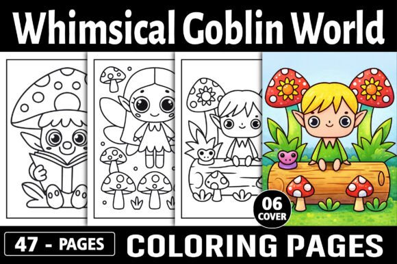 Whimsical Goblin World Coloring Pages